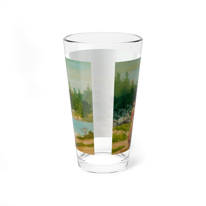 Squanto and the Miracle of Thanksgiving, interior illustrations (6), 2012 (Magazine Illustration) Pint Glass 16oz