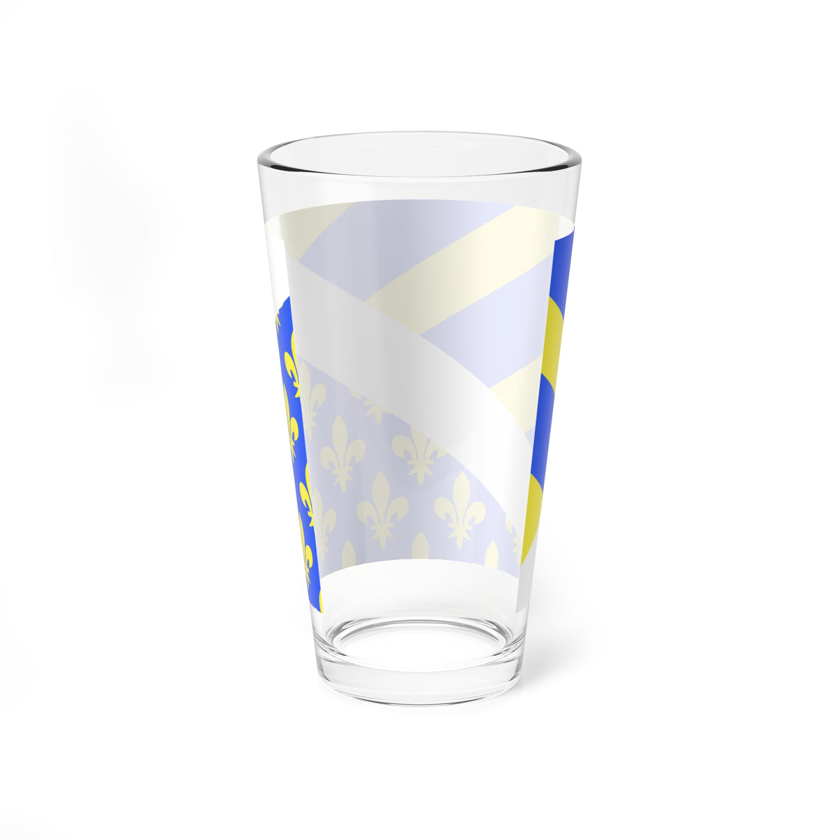 Drapeau fr departement Oise (France) Pint Glass 16oz