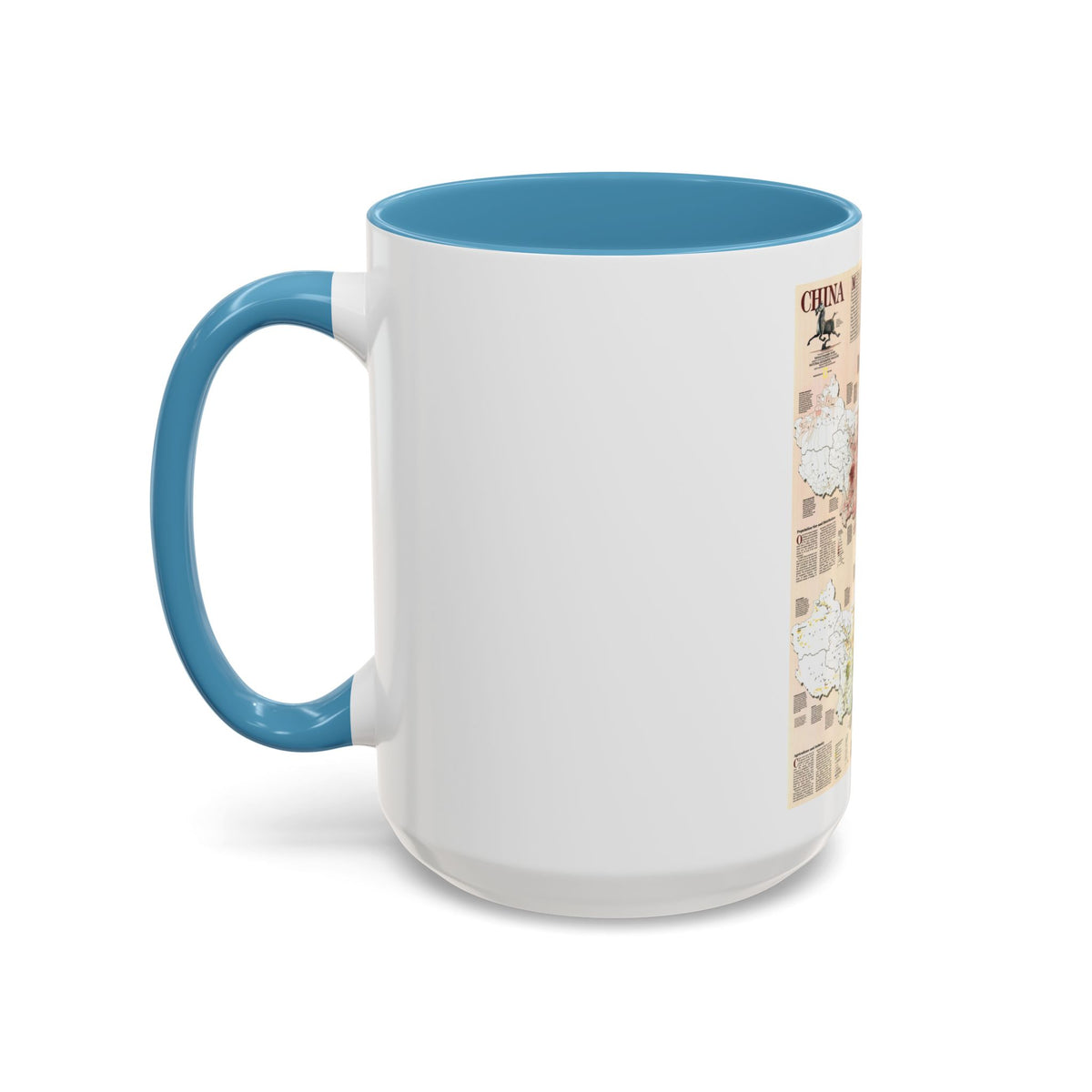 China 2 (1991) (Map) Accent Coffee Mug
