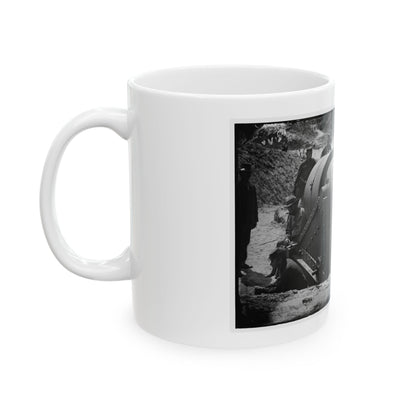Morris Island, South Carolina. 300-Poinder Parrot Rifle After Bursting Of Muzzle (U.S. Civil War) White Coffee Mug