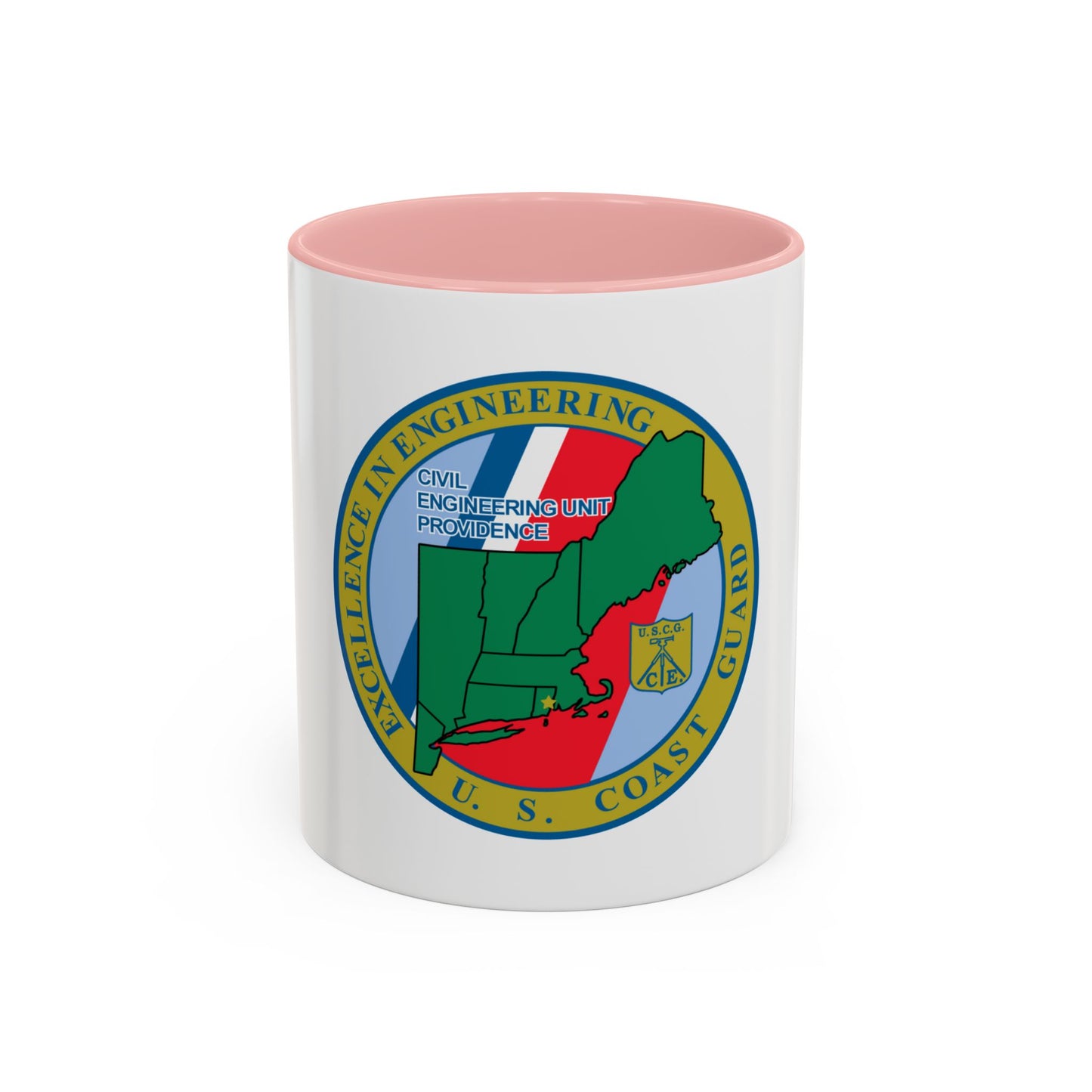 USCG Civil Engineering Unit Providence (U.S. Coast Guard) Accent Coffee Mug