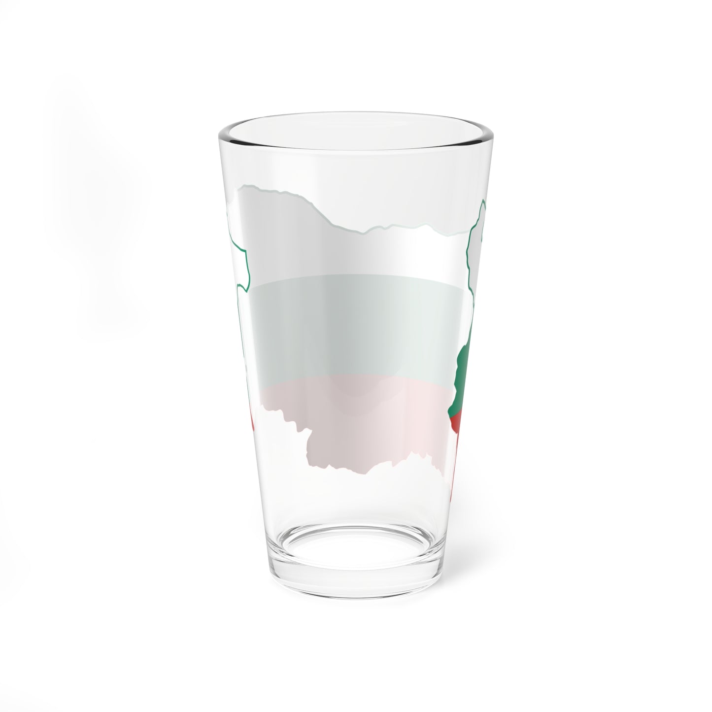 Flag map of Bulgaria (Bulgaria) Pint Glass 16oz