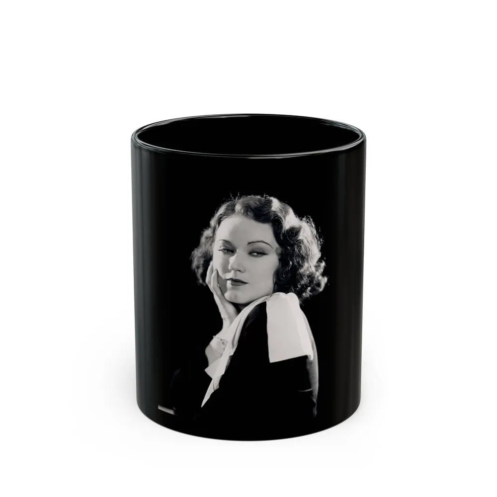 Fay Wray #12 (Vintage Female Icon) Black Coffee Mug-11oz-Go Mug Yourself