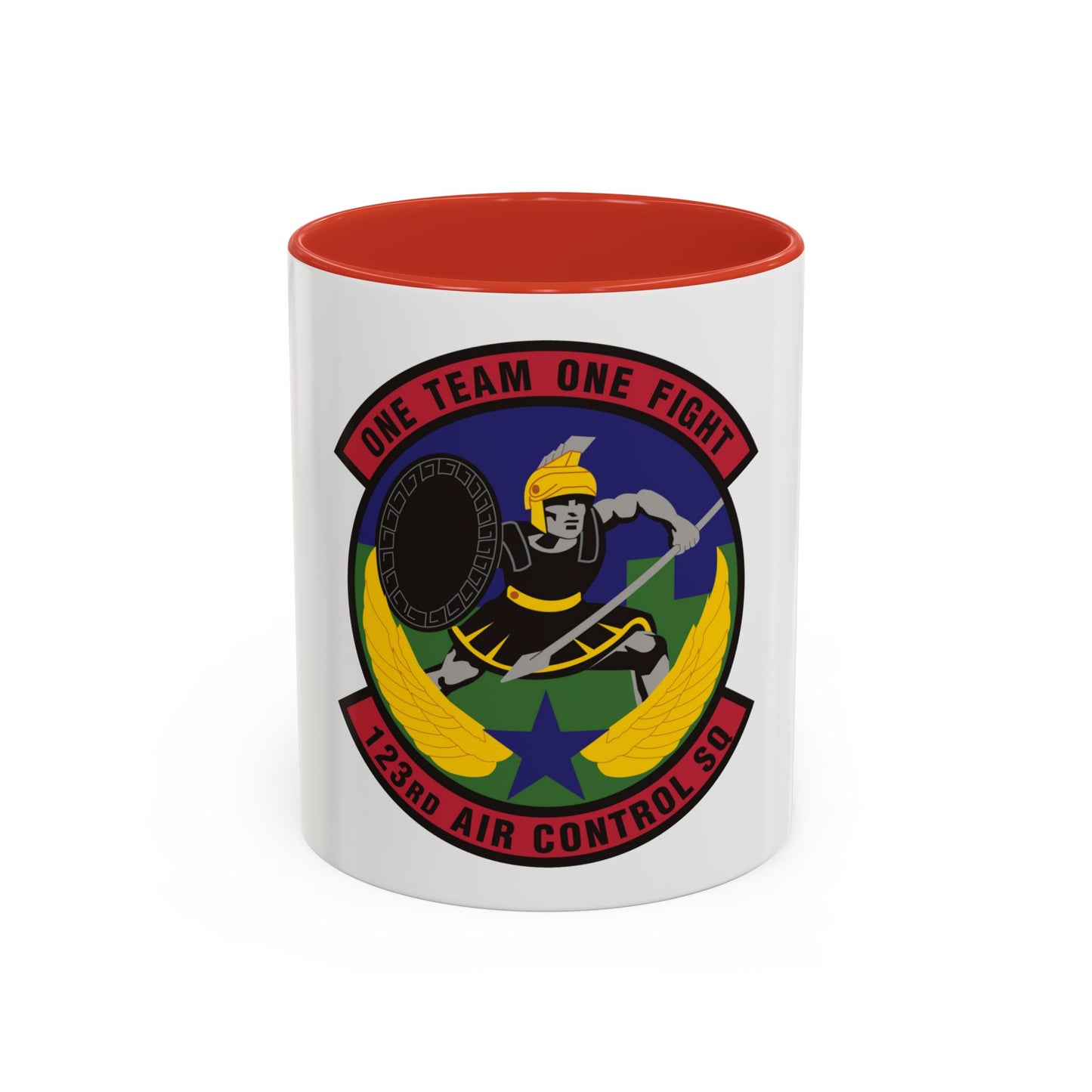 123d Air Control Squadron (U.S. Air Force) Accent Coffee Mug