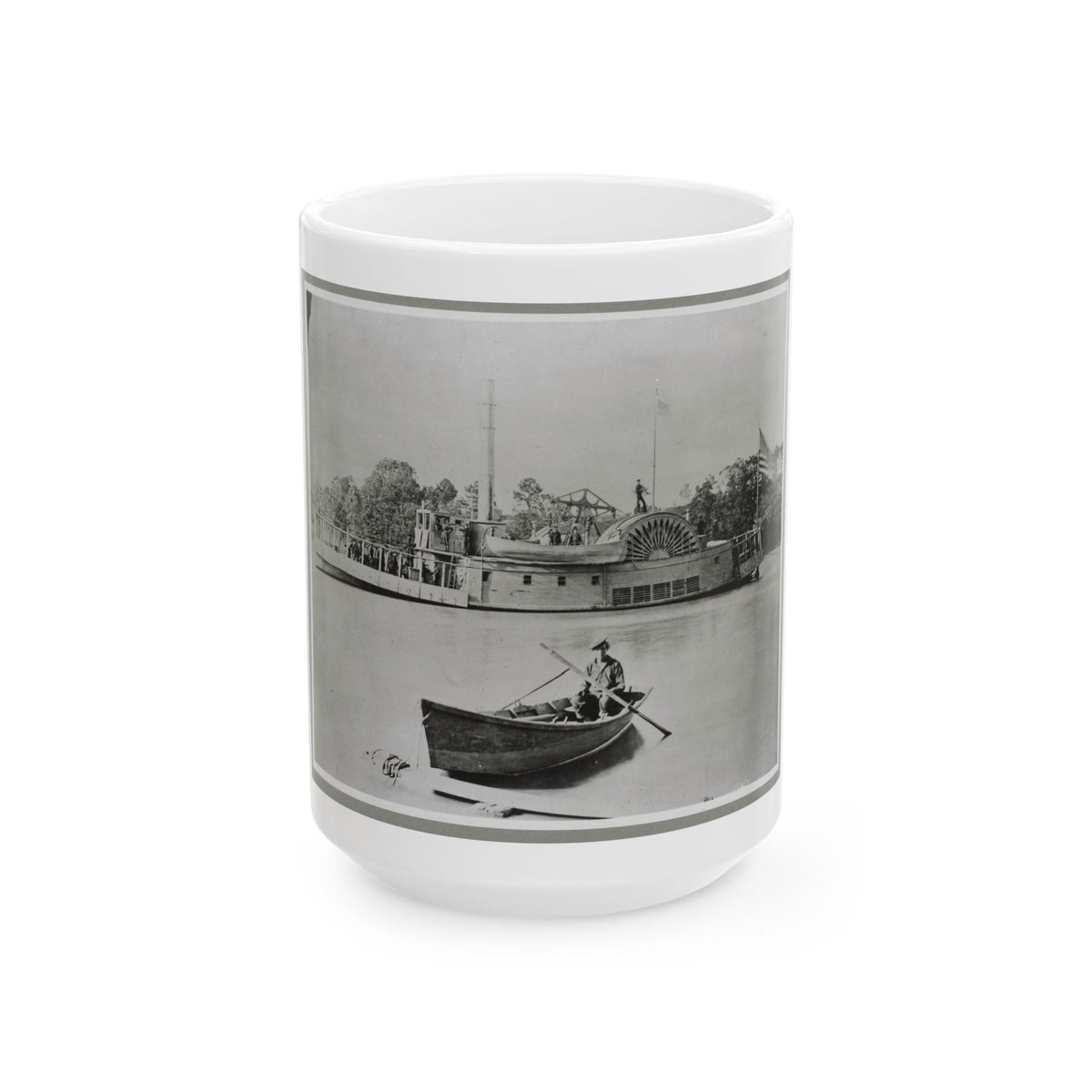 River Gunboat (U.S. Civil War) White Coffee Mug