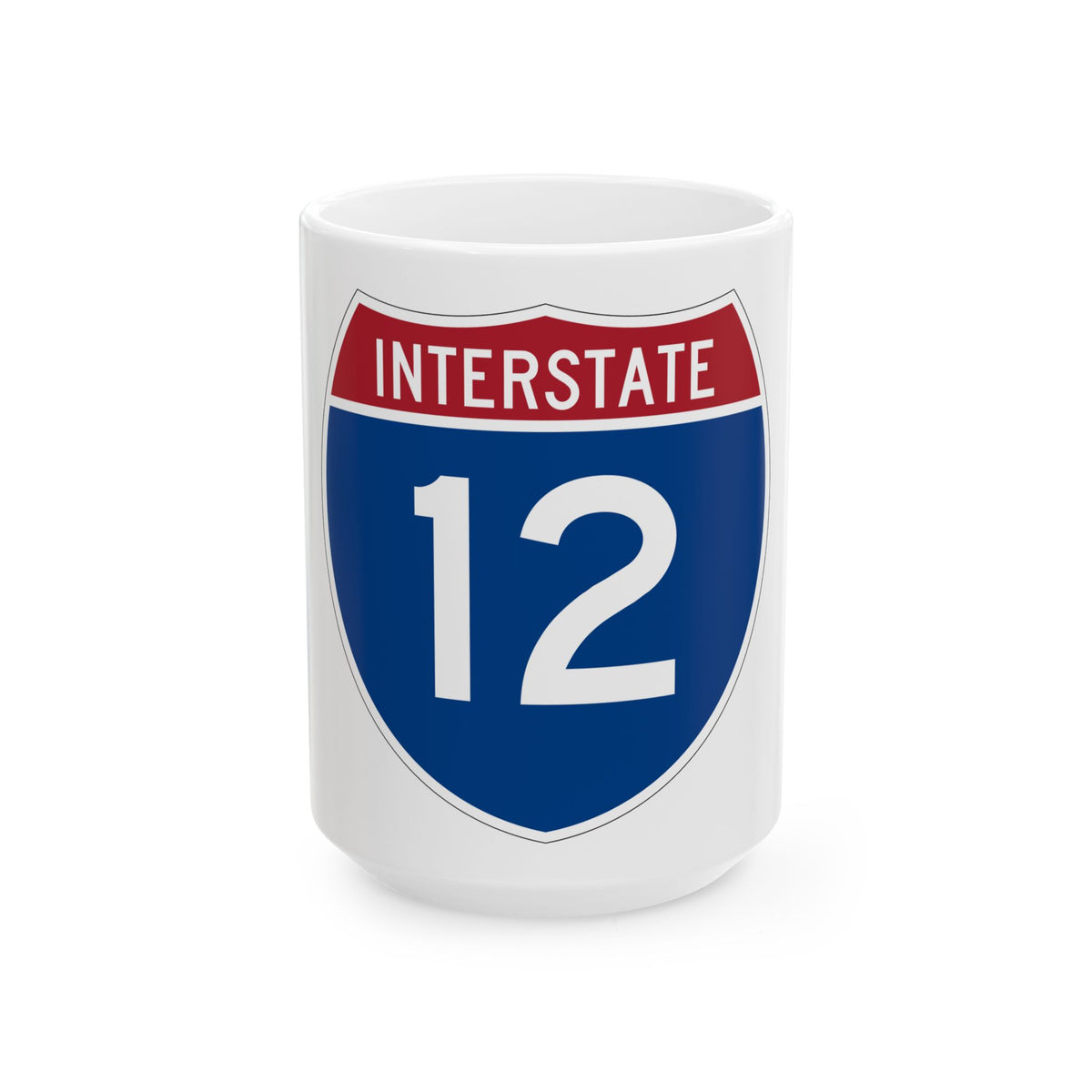 Interstate 12 (U.S. Highways) White Coffee Mug