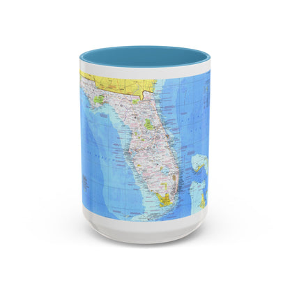 USA - Florida 1 (1973) (Map) Accent Coffee Mug