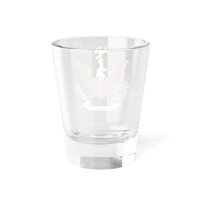 Greater Coat of arms of Lyndon B. Johnson (United States) (Coat of Arms) Shot Glass 1.5oz
