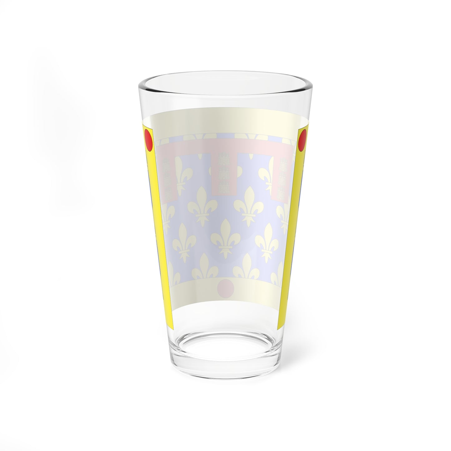 Unofficial Flag of Pas-De-Calais (France) Pint Glass 16oz