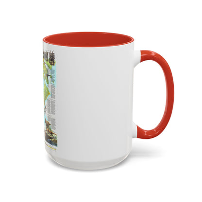 North America - Age of Dinosaurs (1993) (Map) Accent Coffee Mug