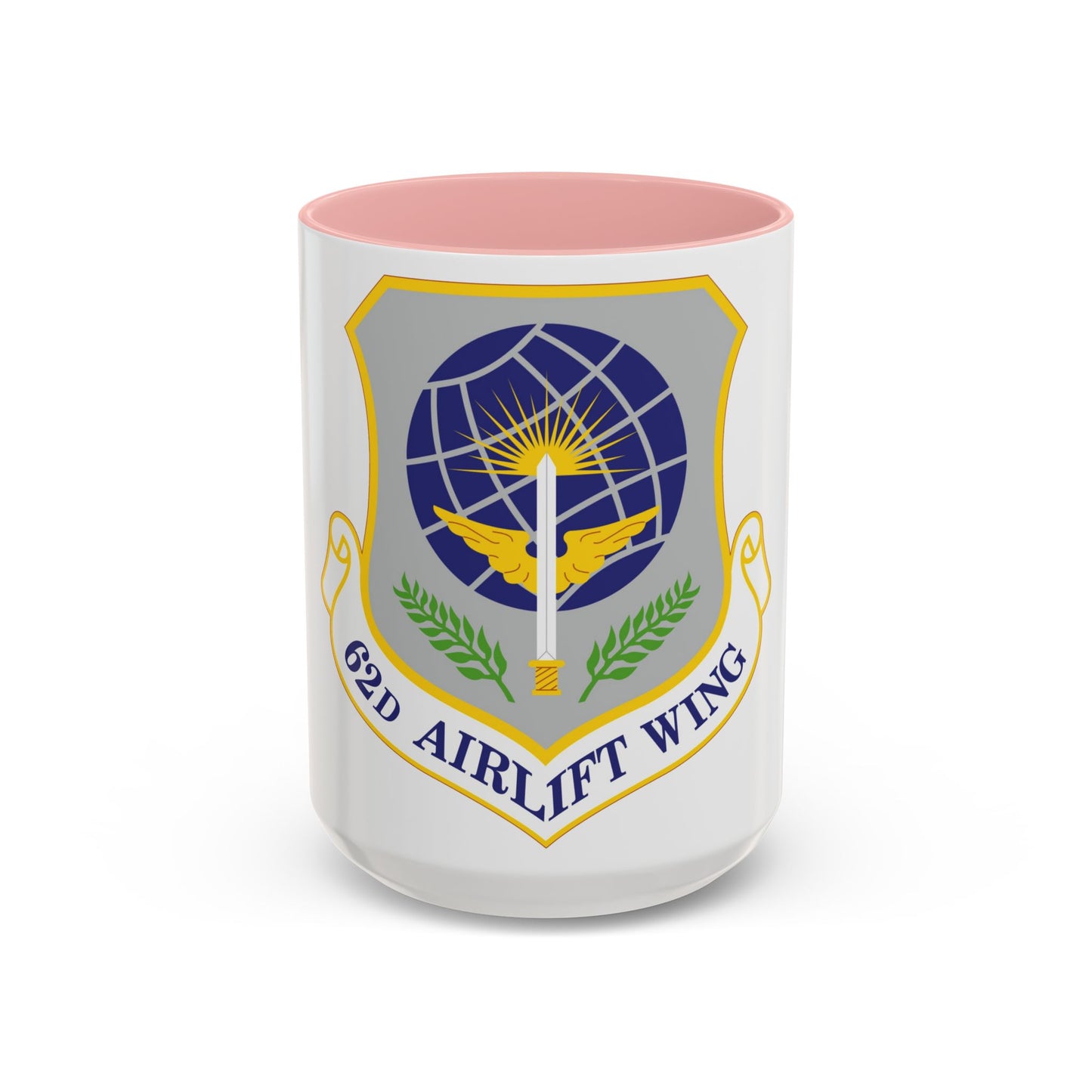 62d Airlift Wing (U.S. Air Force) Accent Coffee Mug