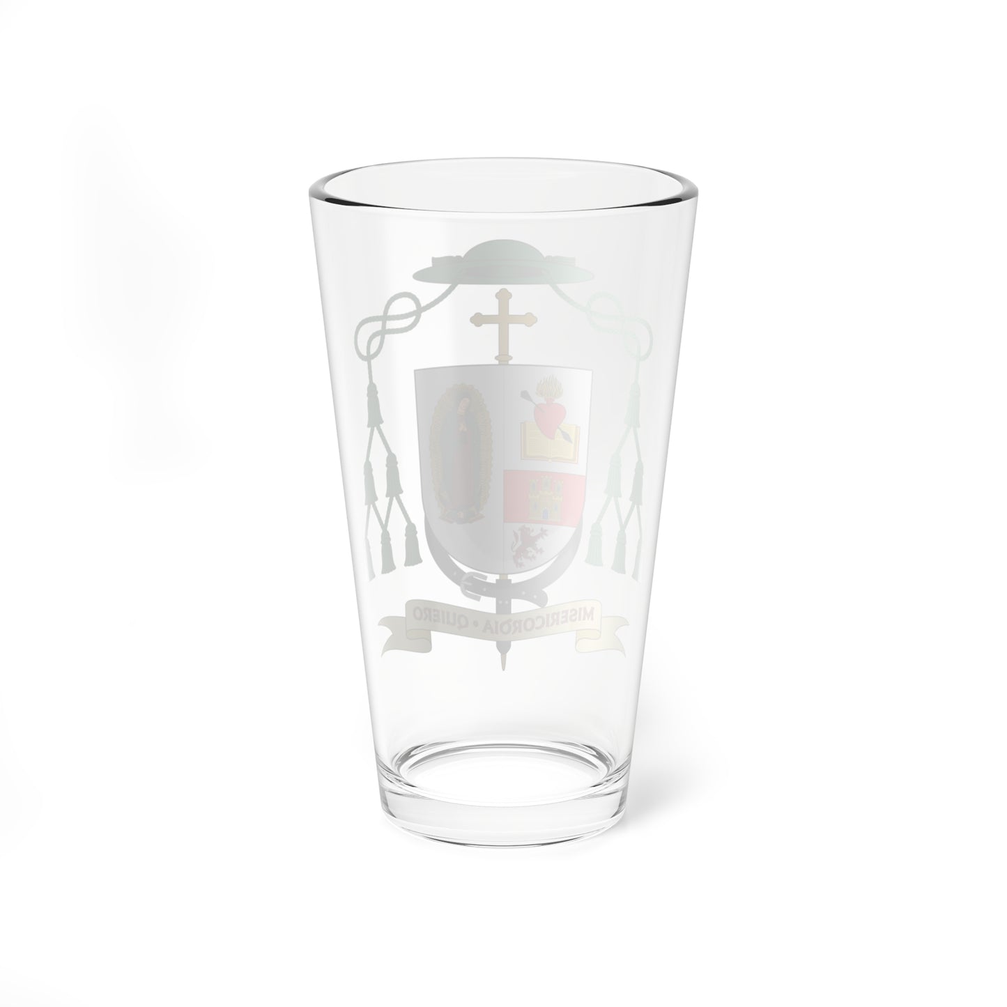 Escudo de Francisco Javier Acero Pérez (Spain) (Coat of Arms) Pint Glass 16oz