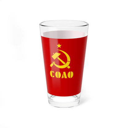 Flag of the North Ossetian Autonomous Oblast (Russia) Pint Glass 16oz