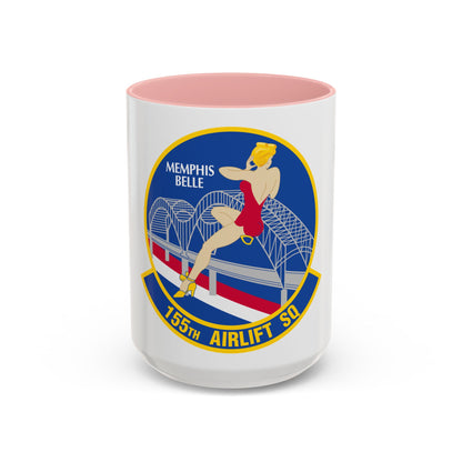 155 Airlift Squadron (U.S. Air Force) Accent Coffee Mug