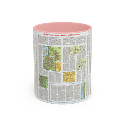 USA - Scenic Treasures and Historic Sites (1966) (Map) Accent Coffee Mug