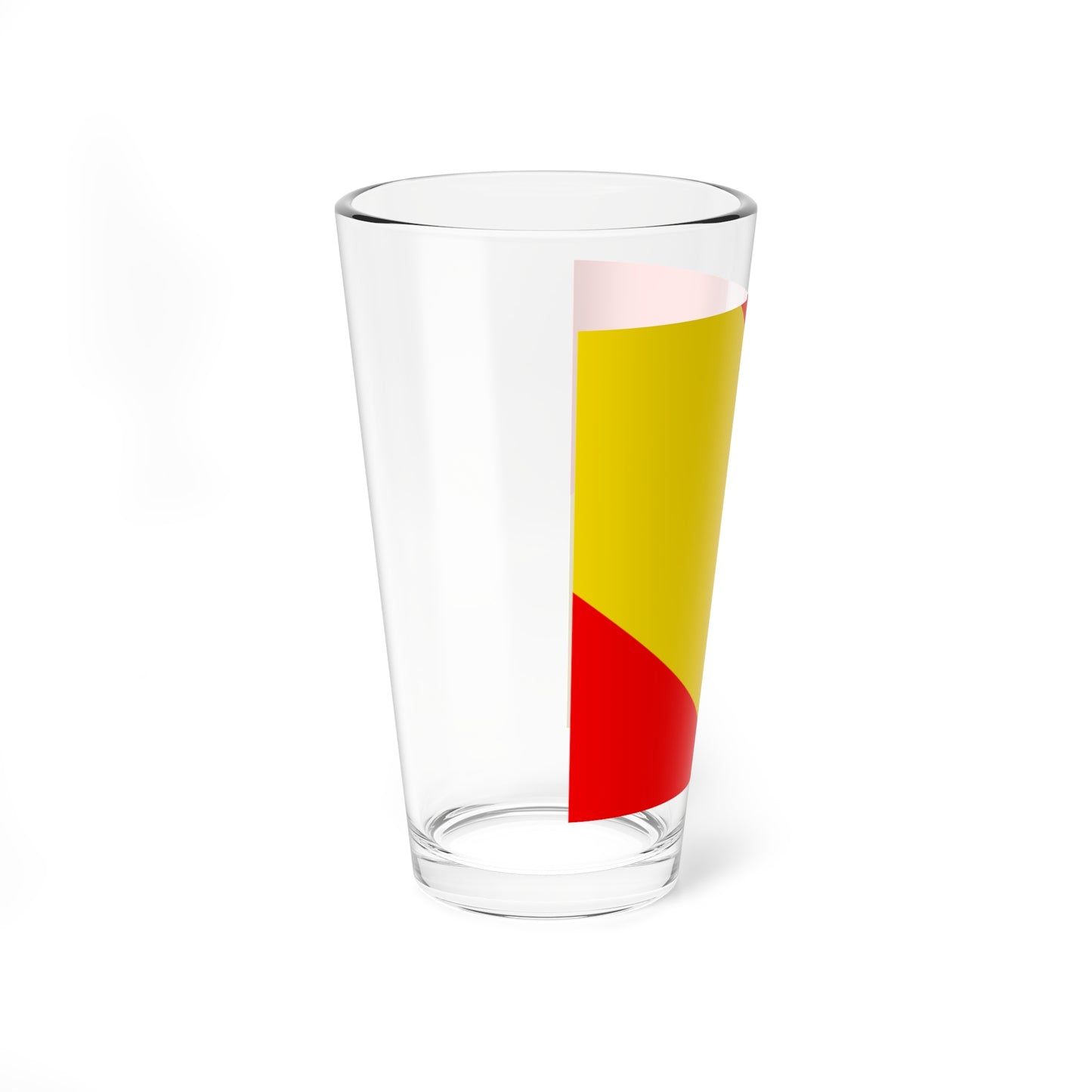 Flag of Canton of Bern without bear (Switzerland) Pint Glass 16oz