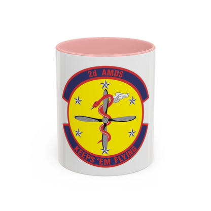 2d Aerospace Medical Squadron (U.S. Air Force) Accent Coffee Mug