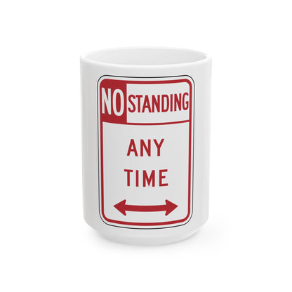 NYSDOT NYP1-5 (New York) (Road Sign) White Coffee Mug