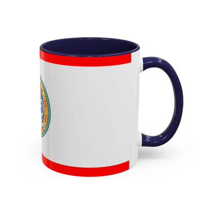 Flag of Almaty Kazakhstan - Accent Coffee Mug-Go Mug Yourself