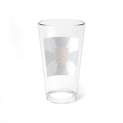 Kaartin jääkärirykmentin lippu (Finland) Pint Glass 16oz