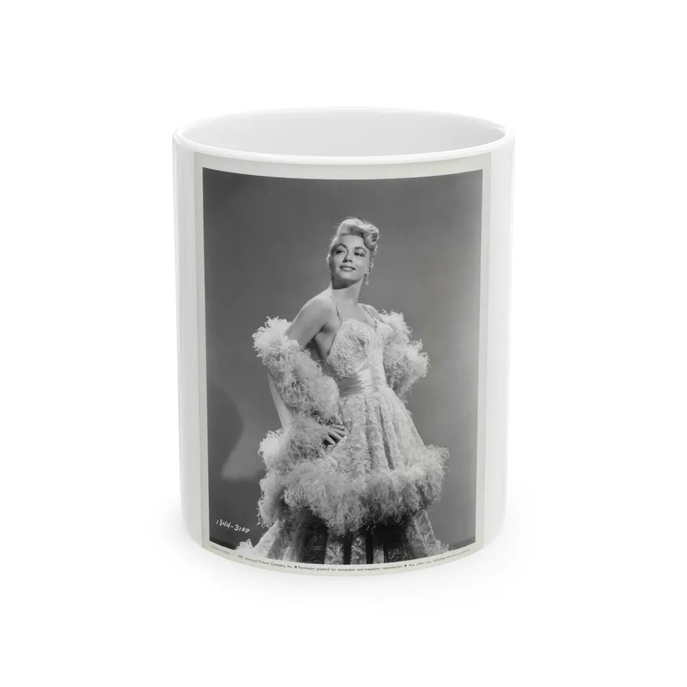 Dorothy Malone #141 (Vintage Female Icon) White Coffee Mug-11oz-Go Mug Yourself