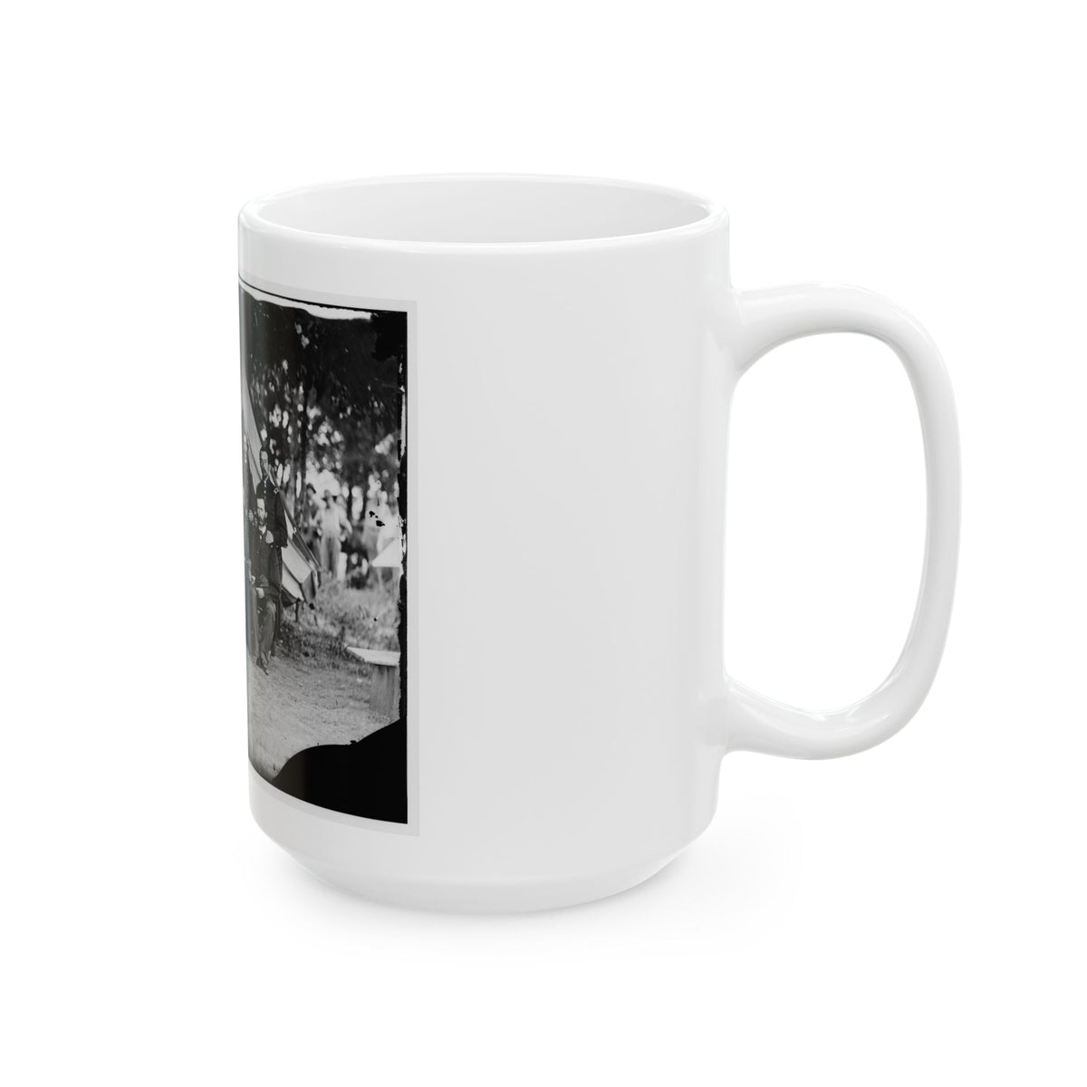 Washington, District Of Columbia. Gen. Jefferson C. Davis And Staff (U.S. Civil War) White Coffee Mug