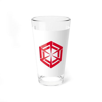 Flag of Suzaka Nagano (Japan) Pint Glass 16oz