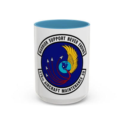 576th Aircraft Maintenance Squadron (U.S. Air Force) Accent Coffee Mug