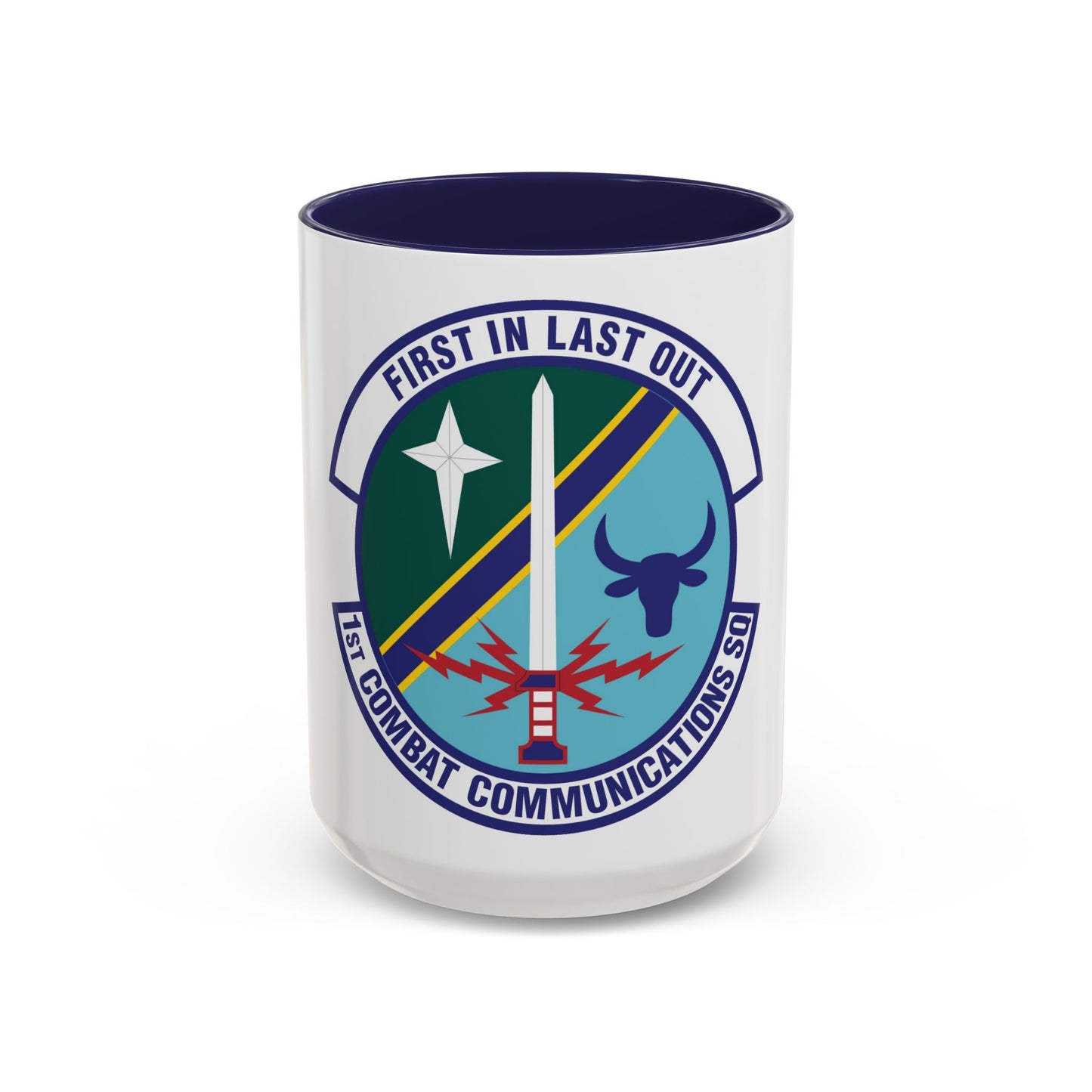1st Combat Communications Squadron (U.S. Air Force) Accent Coffee Mug