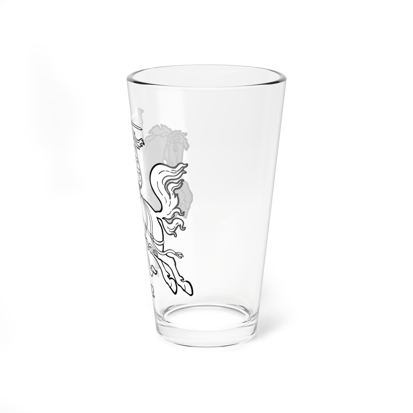 Vytis of Antanas Žmuidzinavičius 1917 - white (Lithuania) (Coat of Arms) Pint Glass 16oz