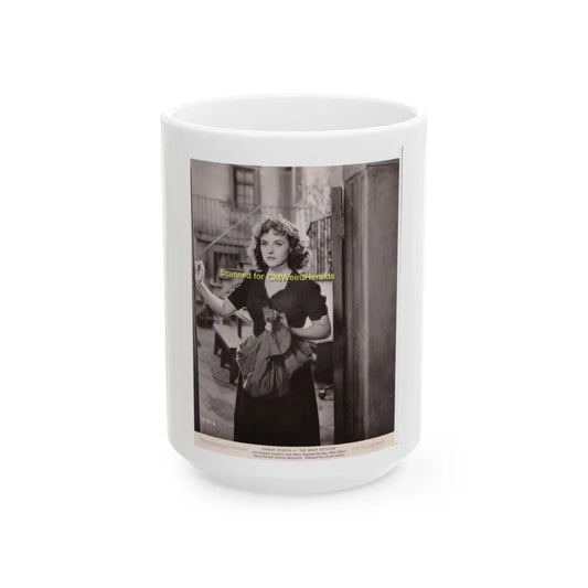 Paulette Goddard #71 (Vintage Female Icon) White Coffee Mug-15oz-Go Mug Yourself