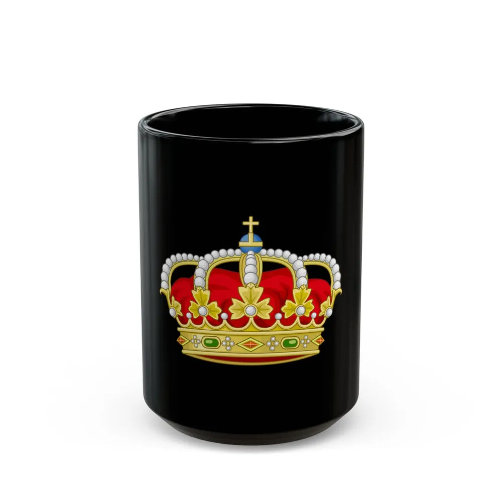 Royal Crown of Spain - Black Coffee Mug-15oz-Go Mug Yourself