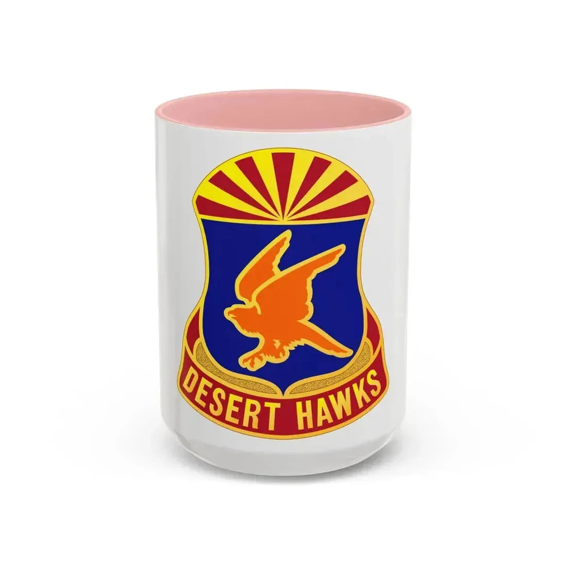 285 Aviation Regiment (U.S. Army) Accent Coffee Mug 15oz Pink - Go Mug Yourself