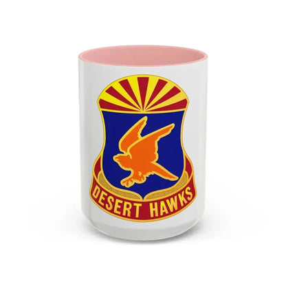285 Aviation Regiment (U.S. Army) Accent Coffee Mug 15oz Pink - Go Mug Yourself