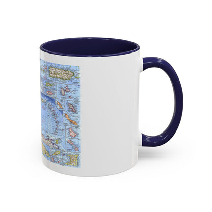 West Indies (1962) (Map) Accent Coffee Mug