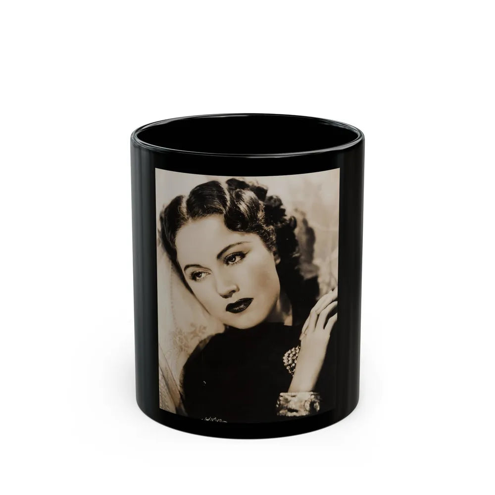 Fay Wray #211 (Vintage Female Icon) Black Coffee Mug-11oz-Go Mug Yourself