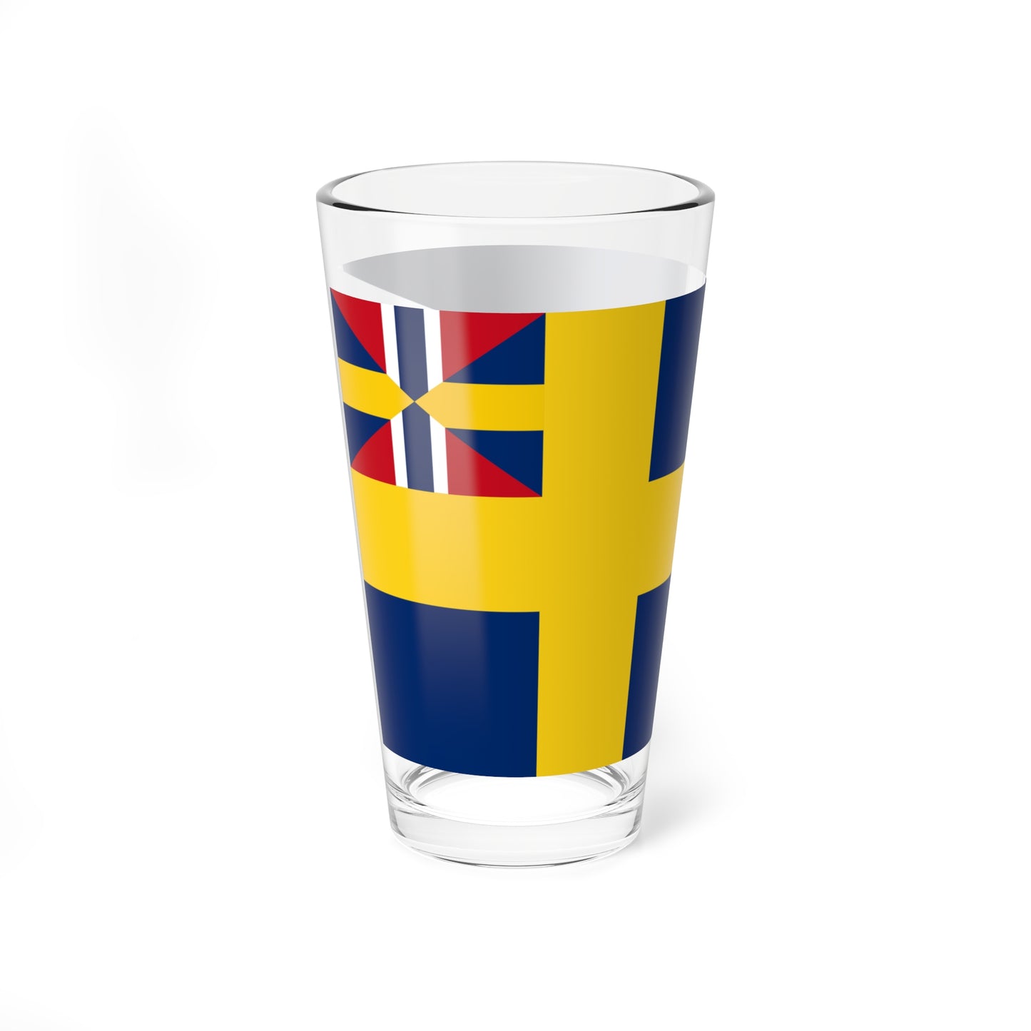 Flag of Sweden 1897-1905 alternative (Estonia) Pint Glass 16oz