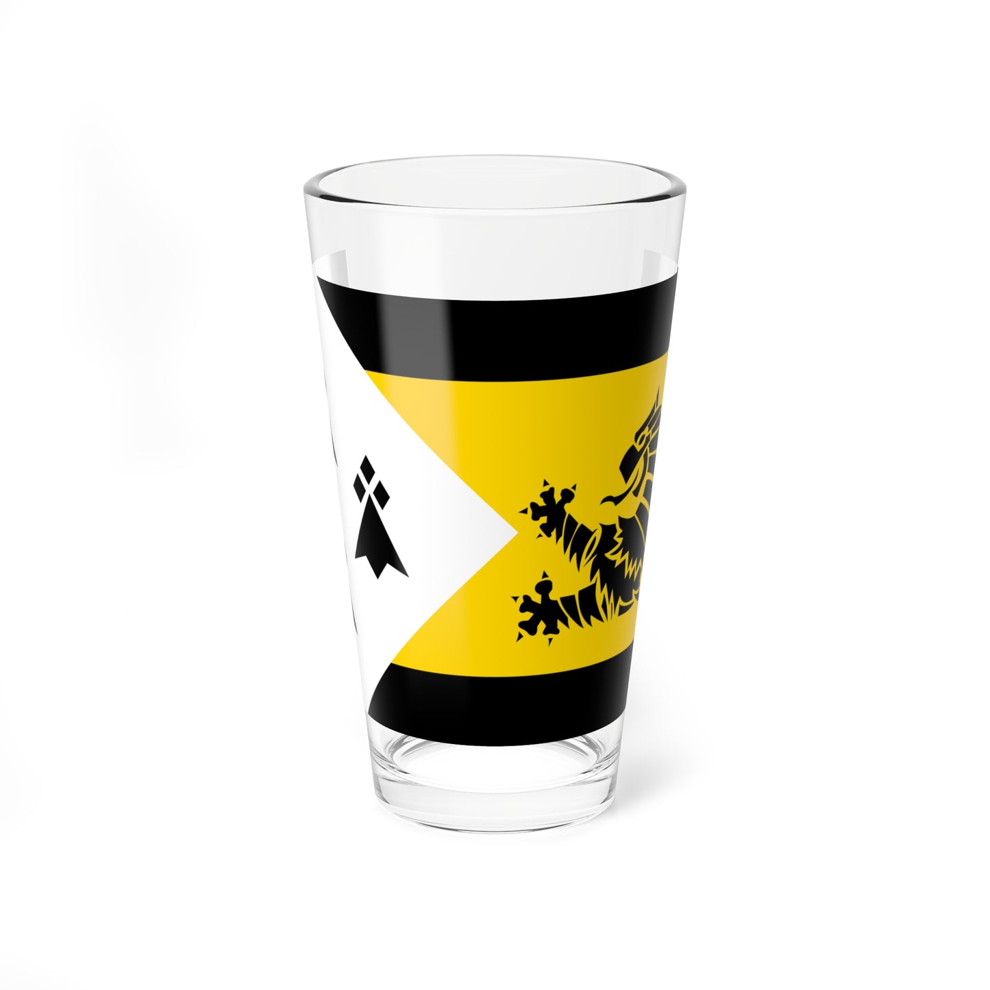 Bas-Leon traditional district flag (France) Pint Glass 16oz