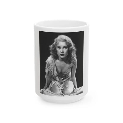 Fay Wray #34 (Vintage Female Icon) White Coffee Mug-15oz-Go Mug Yourself