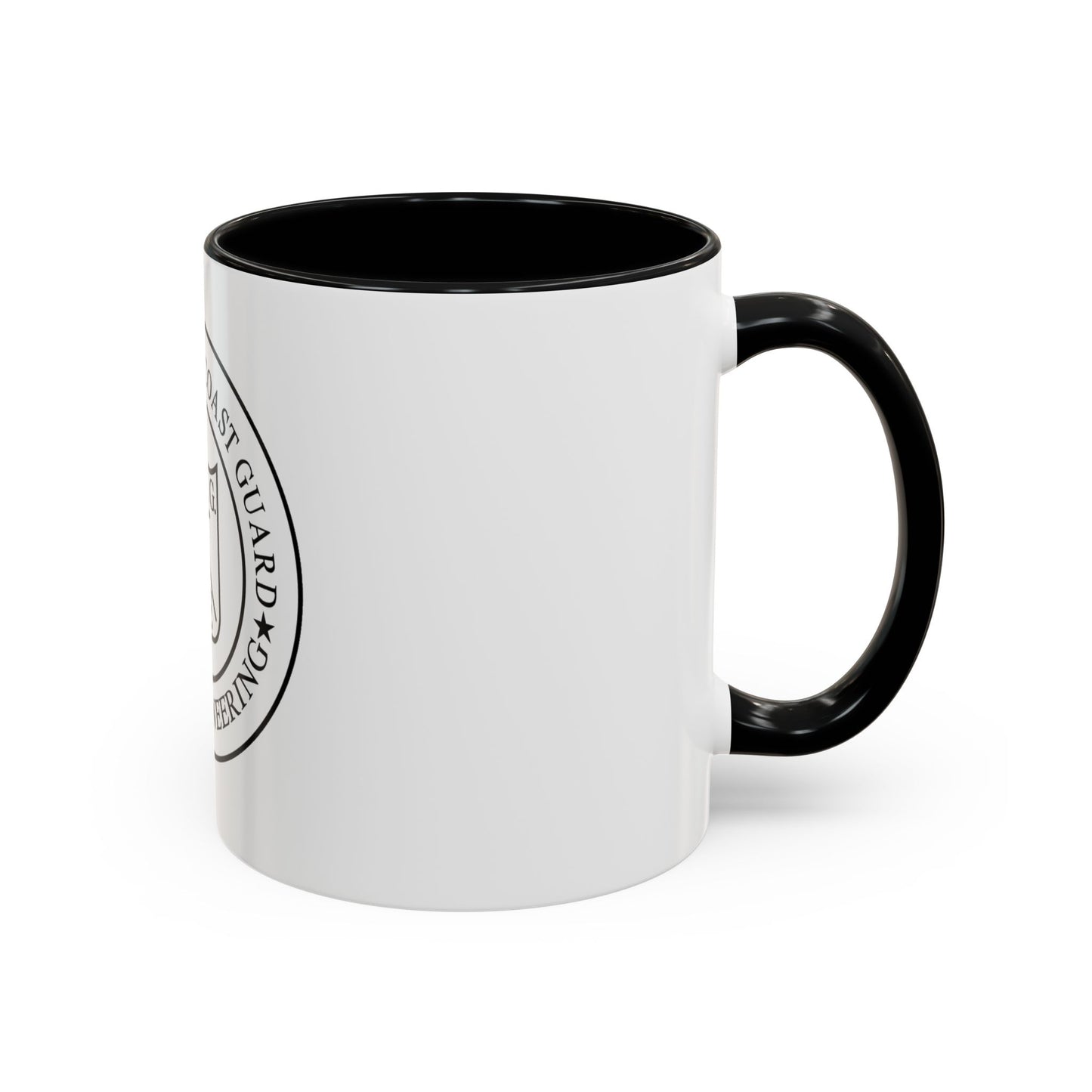 USCG Civil Engineering (U.S. Coast Guard) Accent Coffee Mug