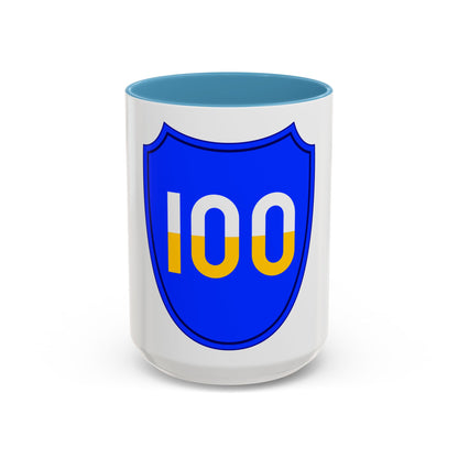 100th Infantry Division SSI (U.S. Army) Accent Coffee Mug