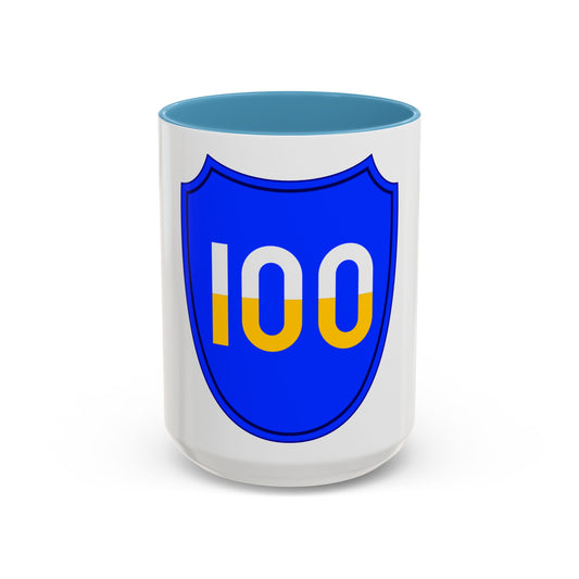 100th Infantry Division SSI (U.S. Army) Accent Coffee Mug