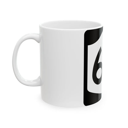 NY-67 (New York) (Road Sign) White Coffee Mug
