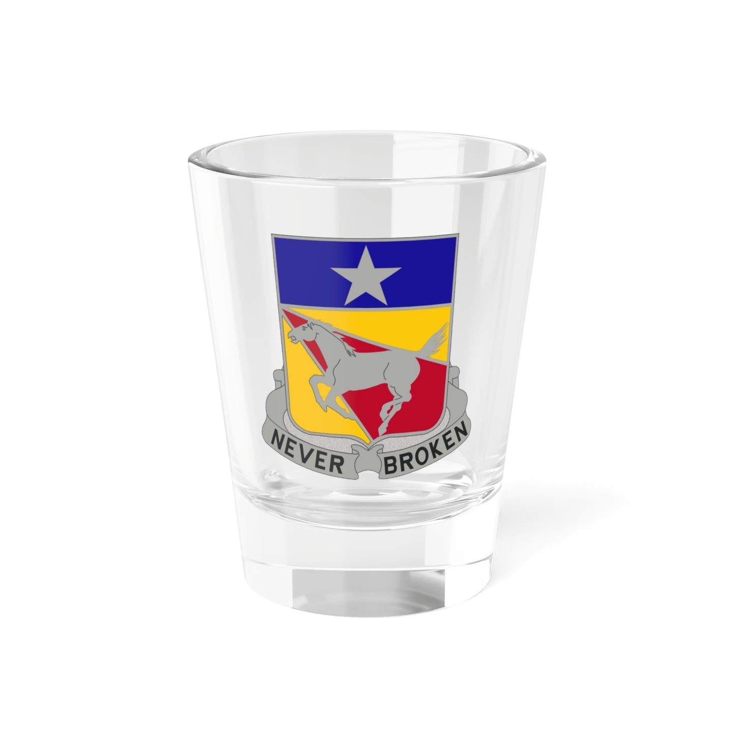 Verre à liqueur du 221e régiment de cavalerie (armée américaine) 1,5 oz