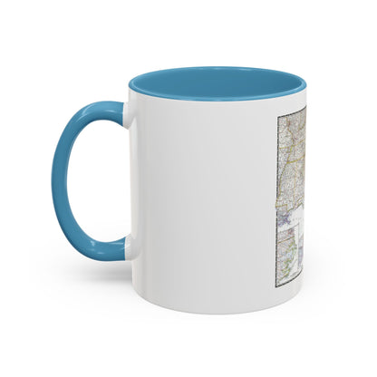 USA - Southeastern (1947) (Map) Accent Coffee Mug