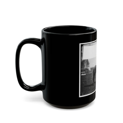 Brandy Station, Virginia. Capt. Beckwith's Horse, Headquarters, Army Of The Potomac (U.S. Civil War) Black Coffee Mug
