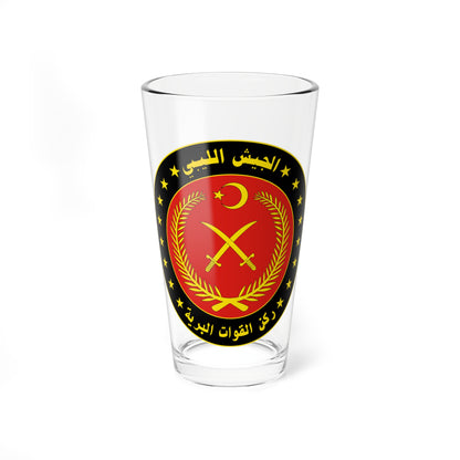 Seal of the Libyan Ground Forces (Libya) (Coat of Arms) Pint Glass 16oz