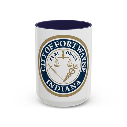 Seal of the City of Fort Wayne Indiana - Accent Coffee Mug