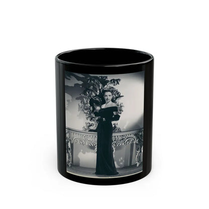 Cathy Downs #26 (Vintage Female Icon) Black Coffee Mug-11oz-Go Mug Yourself