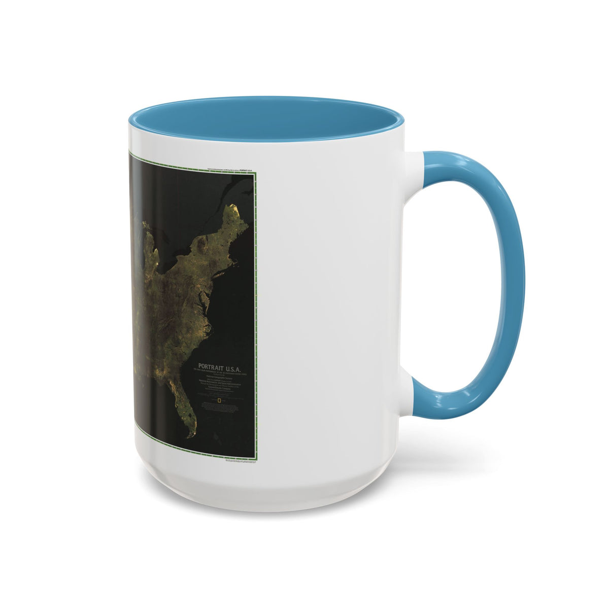USA - Portrait U.S.A (1976) (Map) Accent Coffee Mug
